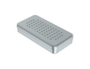 Boite Inox 18 x 9 x 3 Perforée