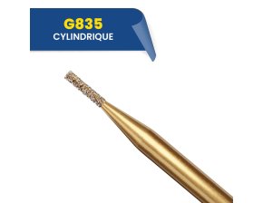 835 - Fraise diamantée cylindrique (bte de 5)