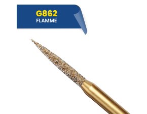 862- Fraise diamantée flamme pour préparation interproximale (bte de 5)