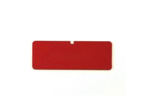 Accessoires container - étiquette gravée rouge
