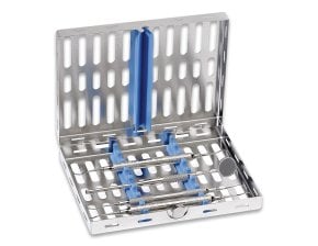 Casette 18 x 14 cm - 8 instrument - bleue