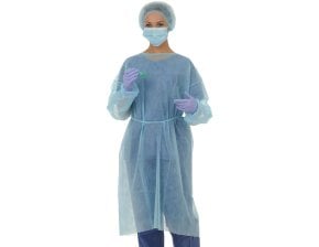 Blouses d'isolation non tissées non stériles - lot de 10