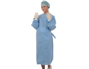 Casaques stériles de Chirurgie avec velcro - lot de 40