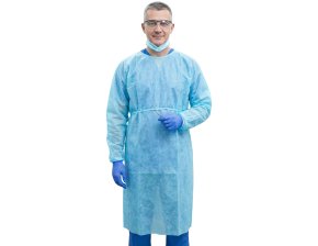 Blouse stérile couvrante + 2 essuie-mains - lot de 10 kits