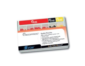 Pointes gutta-percha RECIPROC calibrées pour obturation canalaire - boîte de 60