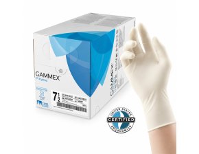 Gants sans latex stériles Gammex PI hybrid - boîte de 50
