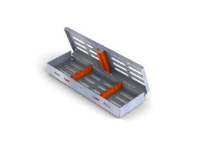 Cassette Inox 18 x 6 Orange