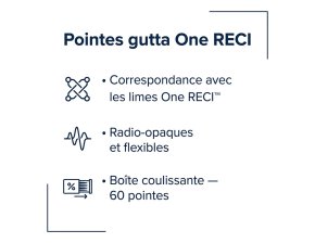 One reci guttapercha 60, adaptée aux limes de réciprocité - boîte coulissante