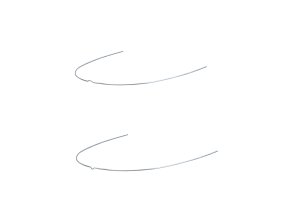 Truflex Nickel Titanium Arcs Forme Full Rectangle Ligne Mediane Avec Creux