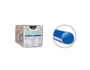 Fil Daclon Nylon 4/0 aiguille 3/8 16mm - 75cm
