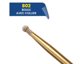 Fraise diamantée boule avec collier - G802 314 014 2.3M (bte de 5)