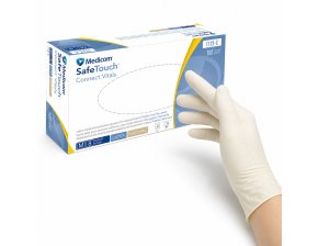 Gants latex non poudrés Connect Vitals - boîte de 100