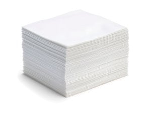 Serviettes papier 1 pli blanches - 30 x 30 cm - colis de 5000