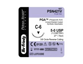 Perma Sharp incolore résorbable 5-0 /70 cm - 18,7 mm (bte de 36)
