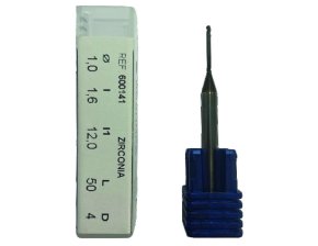 Fraise hémisphérique 3 lames diamantée diamètre 1MM recharge Masterkit - l'unité