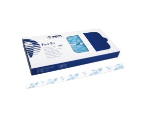 Porte-serviettes Fit-N-Fix motif floral bleu - boîte de 200 bleus