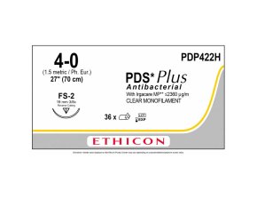 Fil de suture PDS Plus résorbable 4-0 / 70 cm - 19 mm (bte de 36)