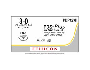Fil de suture PDS Plus résorbable 3-0 / 70 cm - 19 mm (bte de 36)