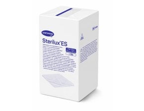 Compresses de gaze tissées non stériles 12 plis Sterilux ES - 7,5 x 7,5 cm - le paquet de 100