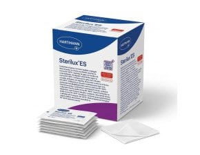 Compresses de gaze tissées stériles 8 plis 7,5 x 7,5 cm Sterilux ES - 30 blisters de 5 compresses