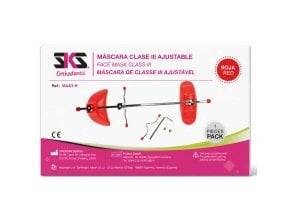 Masque facial - classe III - rouge