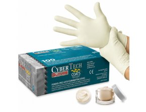 Gants latex non poudrés au son d'avoine - boîte de 100