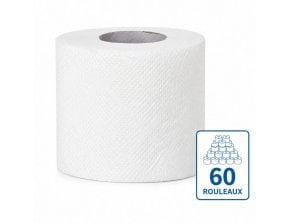 Papier toilette 2 plis - colis de 60 rouleaux