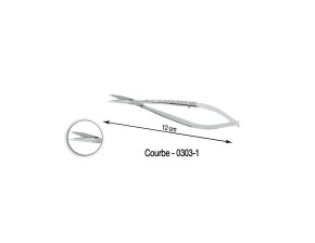 Ciseaux de Castroviejo 12 cm en acier inox - la paire