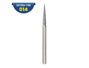 858EF - Fraise diamantée FG conique pointue - 314 014 Grain EF (bte de 5)