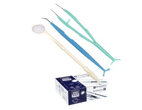 Kit d’examen stérile 3 instruments - lot de 200