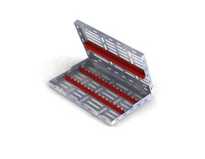 Cassette 28x18 16 Instruments Rouge