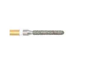 4ZR- Fraise diamantée FG cylindrique à bout rond - 314 014 Grain M - blister de 5