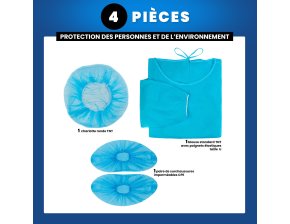 Set stérile de protection Patient Alle - 4 pièces