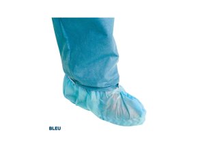 Surchaussures antidérapantes bleues - boîte de 125 paires