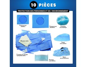 Kit stérile d'Implantologie et Paro - kit 10 pièces