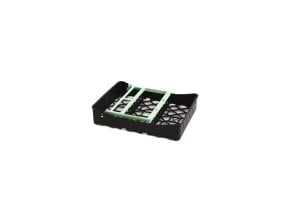 Cassette noire Practipal 9 instruments avec barrette verte