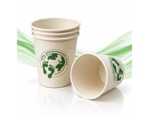Gobelets biodégradables en fibres de bambou 21 cL - colis de 1000