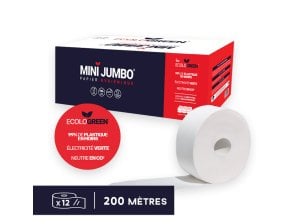 Papier hygiénique Mini Jumbo double épaisseur - colis de 12 rouleaux