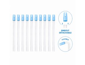 Pompes à salive - embout détachable - transparent - sachet de 100
