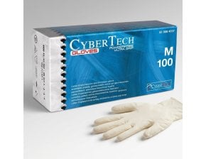 Gants en latex ultragrip non poudrés CYBERTECH - boîte de 100